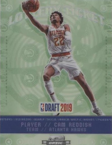 CAM REDDISH RC 2019 Contenders DRAFT #10 & Prizm WMERGENT #3