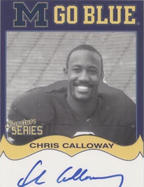 2004 TK Legacy Michigan Wolverines Chris Calloway #MGB81