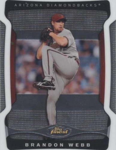 2009 Topps Finest - Brandon Webb #80