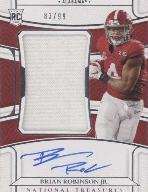 2022 Panini National Treasures Collegiate Brian Robinson Jr. #43