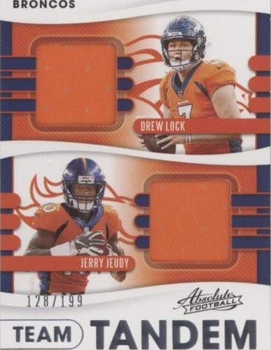 2020 Panini Absolute Drew Lock Jerry Jeudy #28