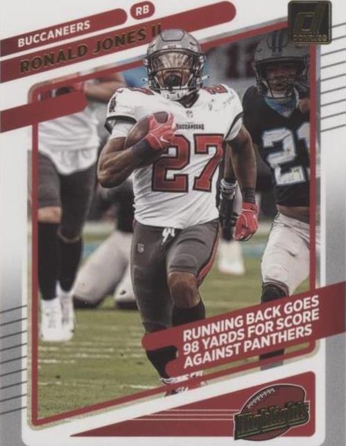 2021 Panini Donruss Ronald Jones II #HI-3