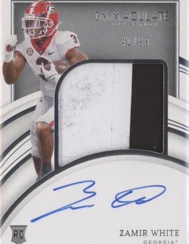 2022 Panini Immaculate Collection Collegiate Zamir White #63