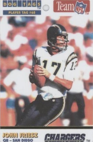 1992 Dog Tags John Friesz #68