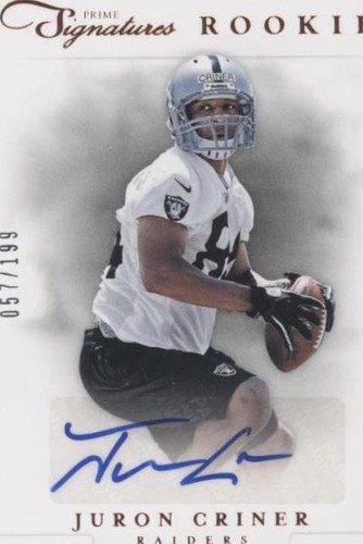 2012 Panini Prime Signatures Juron Criner #200