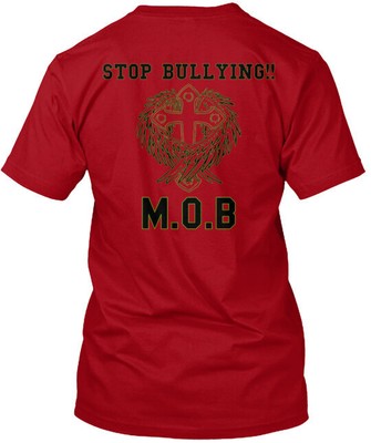 M O B MOMS OVER BULLYING Tee T-Shirt Made in the USA Size S to 5XL