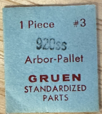 GENUINE GRUEN EB714 CAL920SS PALLET ARBOR JEWELER WATCH REPAIR PART   WP4
