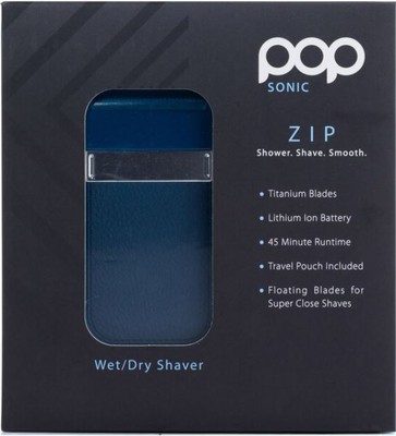POP Sonic Zip Compact Shaver for Men Blue
