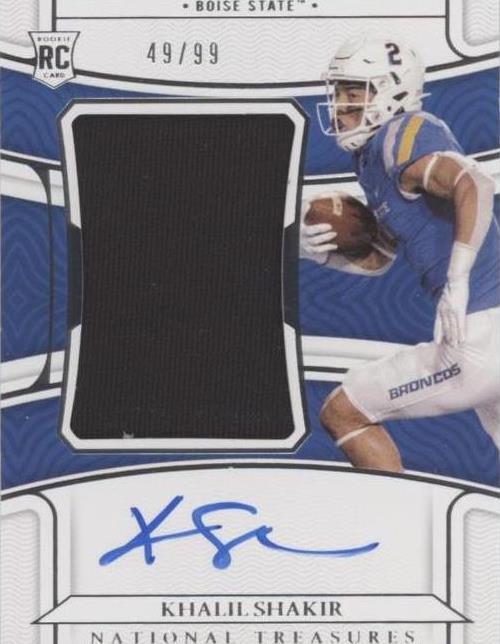 2022 Panini National Treasures Collegiate Khalil Shakir #48