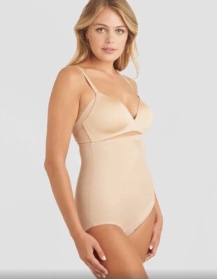  SlimShaper by Miracle Brands Women's High-Waisted Tummy Tuck Briefs Size M