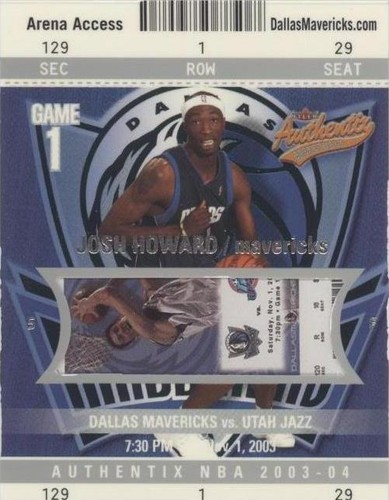 2003-04 Fleer Authentix - Josh Howard #129