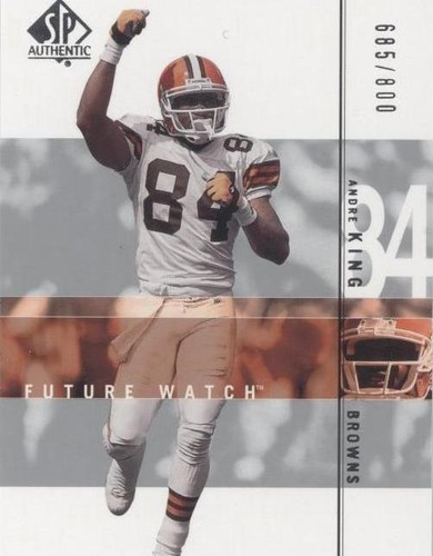 2001 SP Authentic Andre King #158