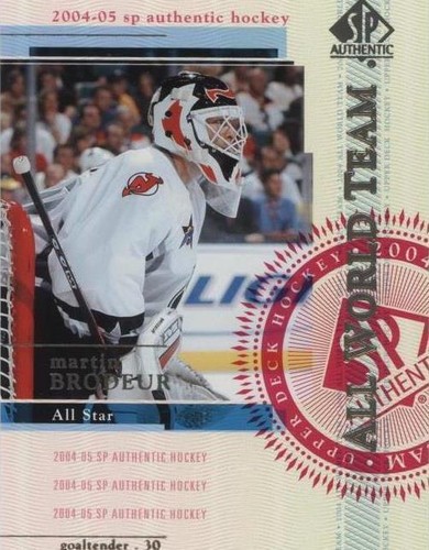 2004-05 SP Authentic - Martin Brodeur #122
