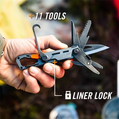 Authorized Gerber Stake out Graphite Multi Tool Knife Scissors Saw 3843 stakeout