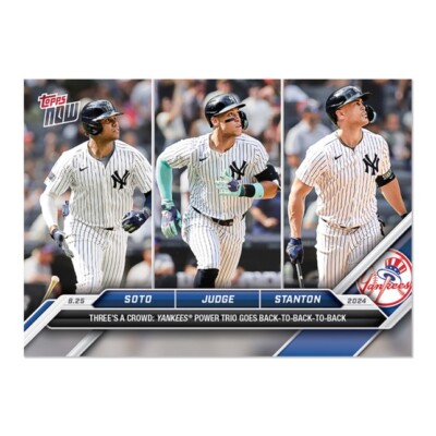 Juan Soto/Aaron Judge/Giancarlo Stanton - 2024 MLB TOPPS NOW Card 595 Presale