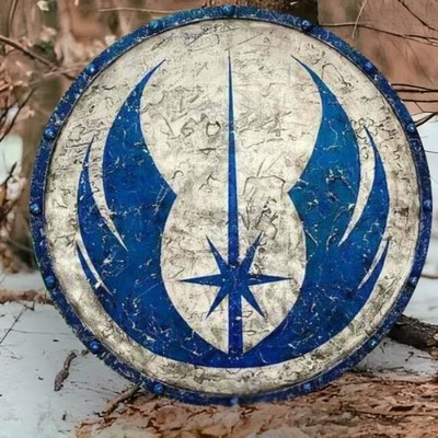 24''  Battle-Scarred Star Wars Smooth Viking Shield Medieval Shield Halloween