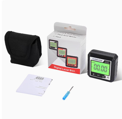 Horizontal LED display magnetic angle meter to measure numbers