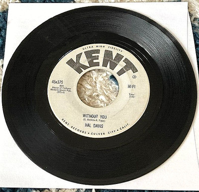 Hal Davis: Without You/You Never... 45 Kent northern soul SVG HEAR