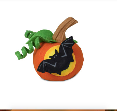 Annalee Halloween Pumpkin With Bat 4'' New 2024 310924