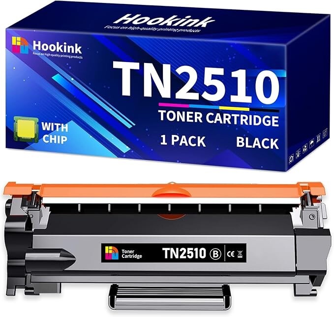 TN2510 / TN2510XL Black Toner Cartridge With Chip For Brother HL-L2400DWE