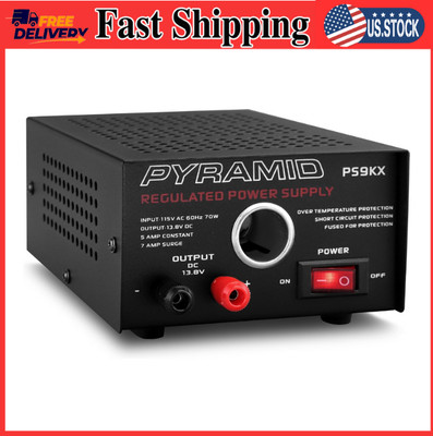 Pyramid Universal Compact Bench Power Supply - 2.5 Amp Linear Regulated Home Lab