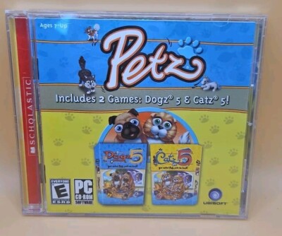 PETZ Dogz 5 & Catz 5 PC CD-ROM Virtual Ubisoft Windows 98ME2000XP