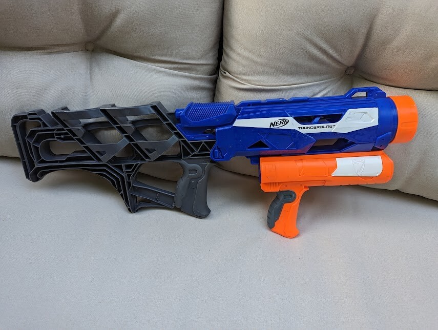Nerf N-Strike Elite Blue ThunderBlast Missile Rocket Blaster