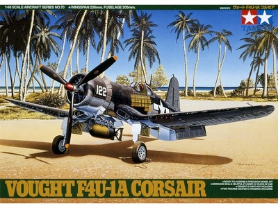 Tamiya 61070 Vought F4U-1A Corsair 1/48 Model Kit - US