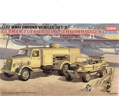 Mezzi in scala 1/72 GERMAN FUEL TRUCK SCHWIMMWAGEN ACADEMY 13401