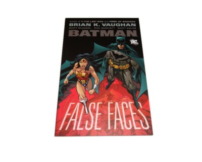 DC Comics Batman False Faces Book Wonder Woman Paperback Action OOP 2008