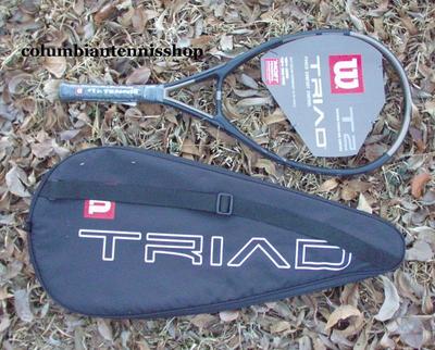Wilson Triad 2 T2 racket case 117 T 2 racquet strung unstrung rare 1/4 3/8 1/2 5