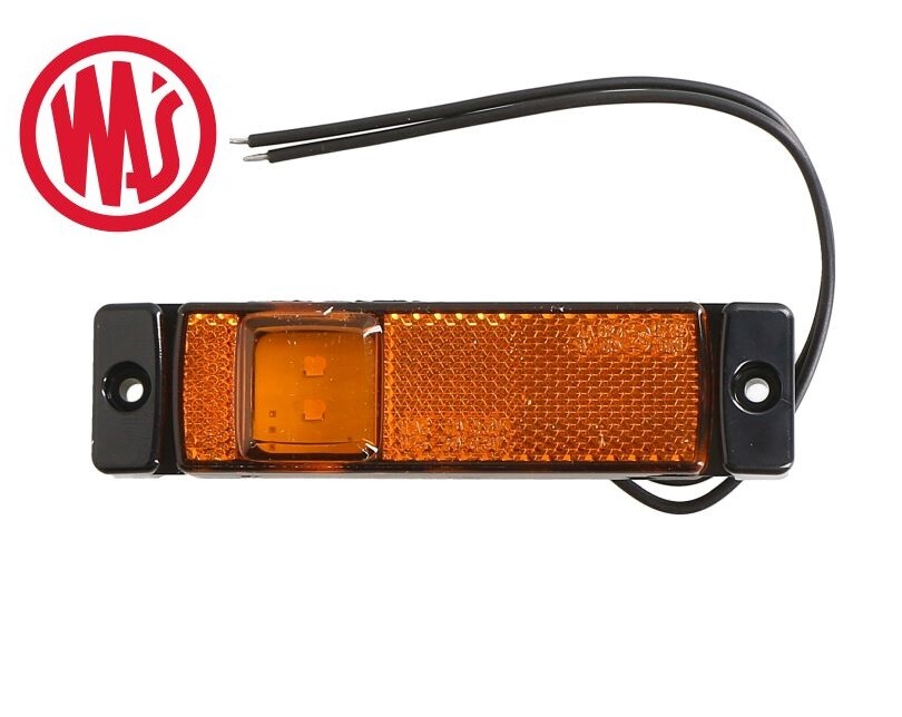 LED Side marker Outline marker light orange 12V 24V length 130 mm 220W45