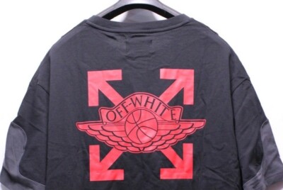 Air Jordan Retro V 5 x Off White ASG Black Grey Red T-Shirt