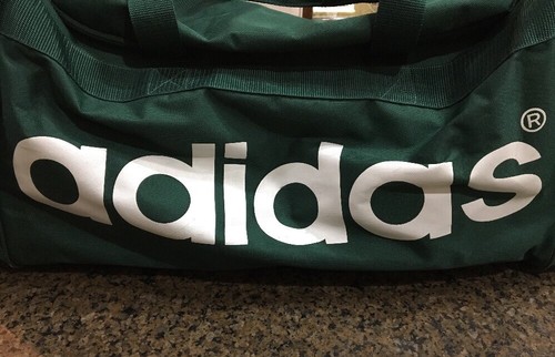 Adidas Large green duffle sports athletic gym bag