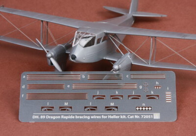 SBS Model 1/72 DH-89 Dragon Rapide Rigging Wire set for Heller kit