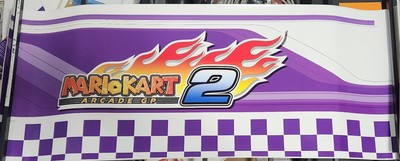 Mario Kart GP 2 Arcade Seat Pedestal Artwork NOS