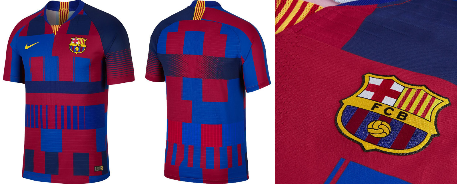 NIKE FC Barcelona Home 20th Anniversary VAPORKNIT Jersey