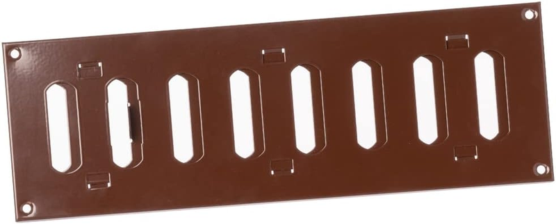 Sliding Grille Made of Sheet Steel, Brown, Ventilation Grille, 300x100mm (12x4")