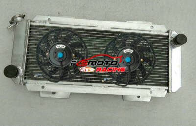 Alu Radiator +7" FANS For 1976-1983 FORD FIESTA I MK1 0.9L/1.1L M/T 1977 1978