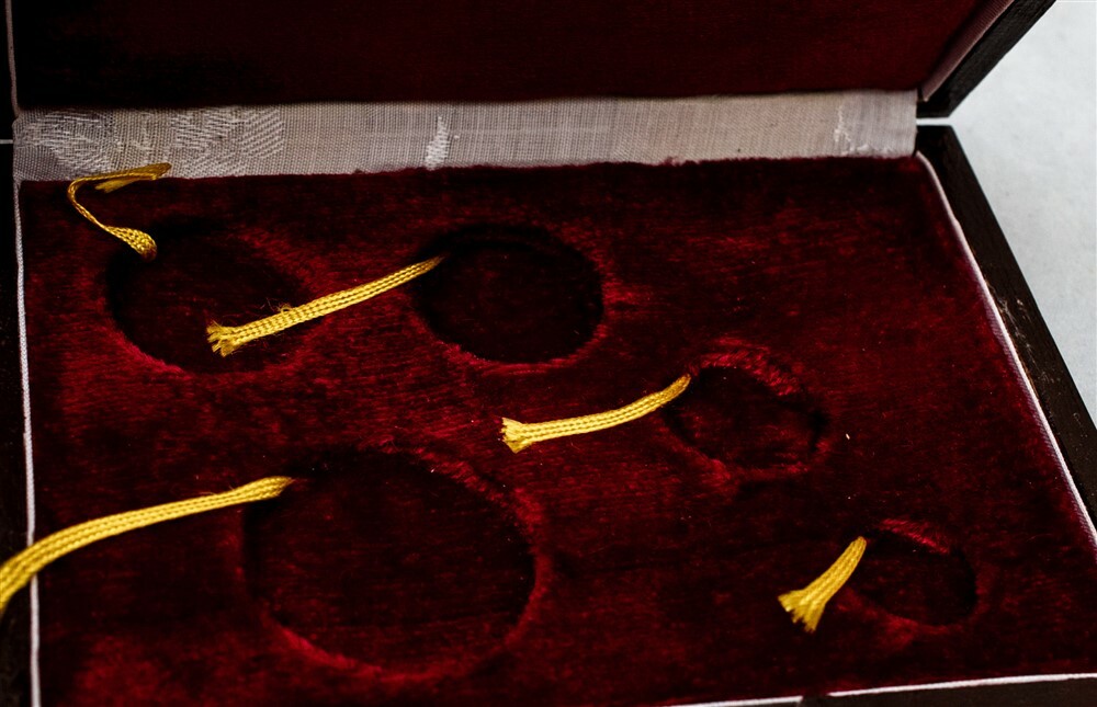 1986 China Gold Panda Proof Set - 5 coins w/Box & COA - Double Sealed