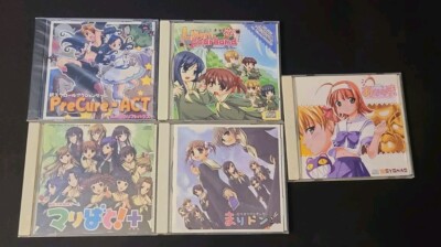 JP PC Doujin Soft Games (Marimite Maria-sama, Precure, Maribato +) lot of 5