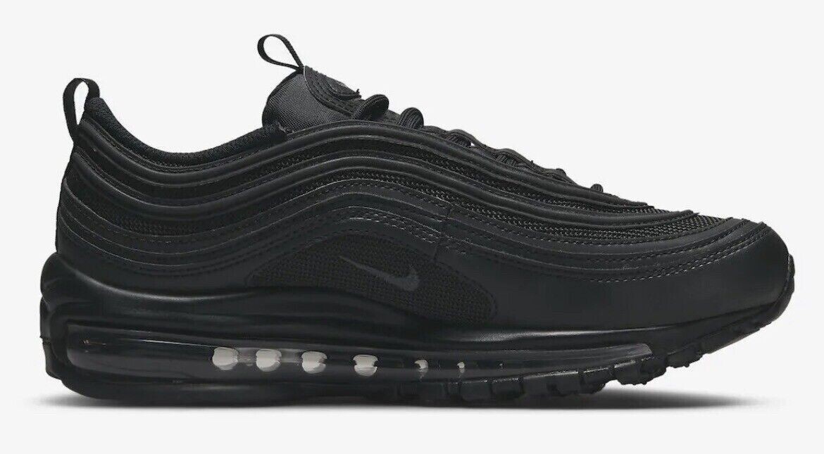 

СПОРТИВНЫЕ КРОССОВКИ ЖЕНСКИЕ NIKE AIR MAX 97 DH8016-002 Черные размеры 7, 7,5, 8, 8,5, 9, 10, Черный, Nike Air Max 97