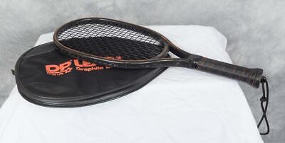Vintage Black Frame Raquetball Racquet Bandido Leach Leather G...