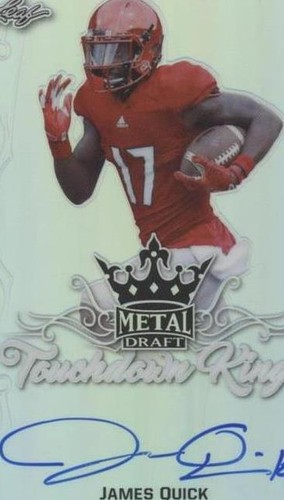 2017 Leaf Metal Draft James Quick #TK-JQ1