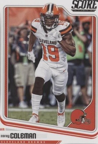 2018 Score Corey Coleman #77