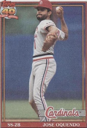 1991 Topps - Jose Oquendo #343