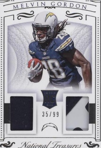 2015 Panini National Treasures Melvin Gordon #RDM-MG