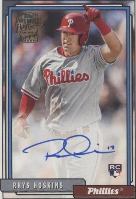 2018 Topps Archives - Rhys Hoskins #FFA-RH