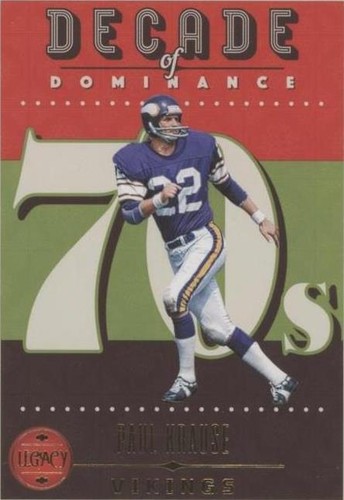 2023 Panini Legacy Paul Krause #DOD-16