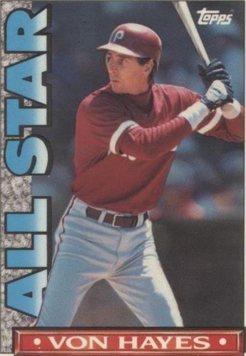 1990 Topps TV Glossy All-Star Set - Von Hayes #54